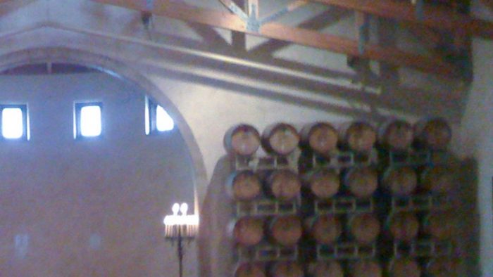 Wine barrel di basement