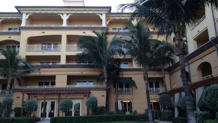 The Ritz-Carlton West Palm Beach court yard view balconies