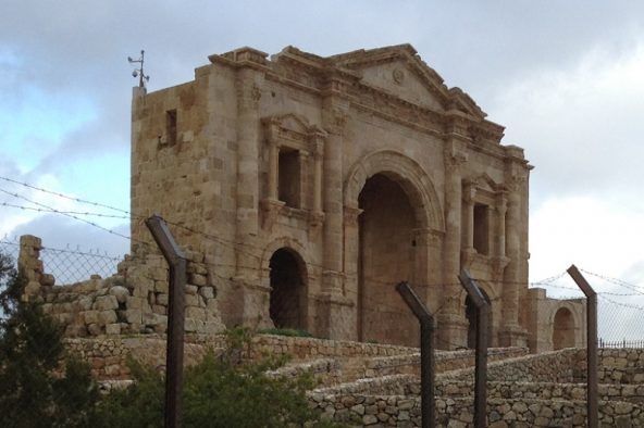 Runtuhan Roman di Jerash Jordan