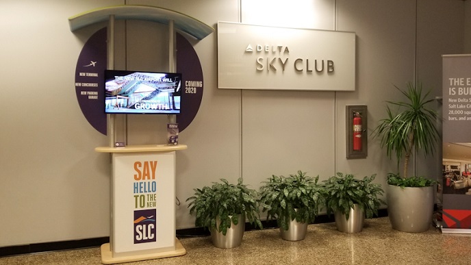 Delta SkyClub lounge Salt Lake City SLC