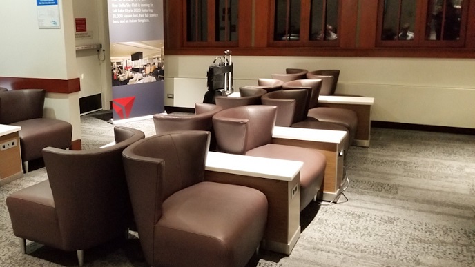Delta SkyClub lounge Salt Lake City SLC