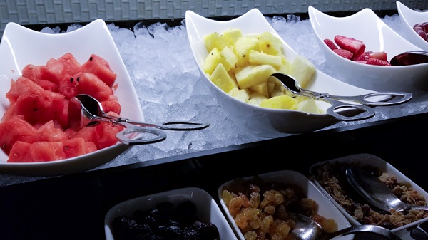 Watermelon, pineapple, and strawberry