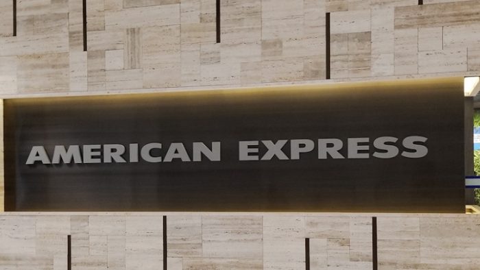 American Express sign at The Centurion Lounge Sydney airport
