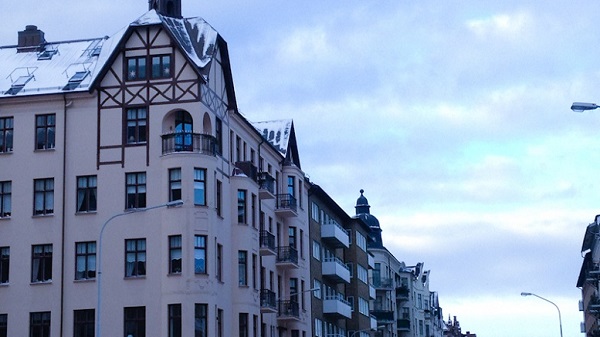 Gedung diseberang Helsingborg Townhall