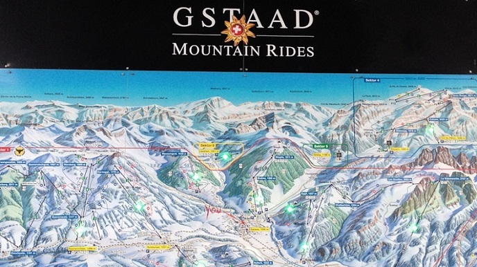 Gstaad Mountain Ride map
