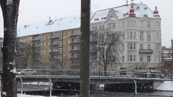 Gedung perumahan di Malmo Sweden