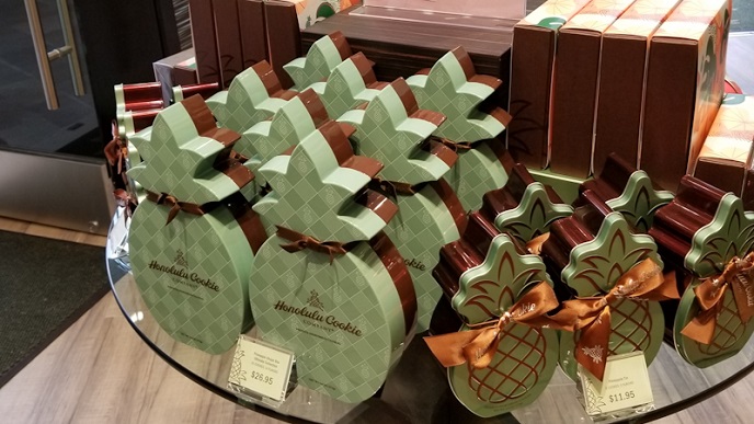 Gourmet Honolulu Shortbread Cookie Pineapple cookie packaging