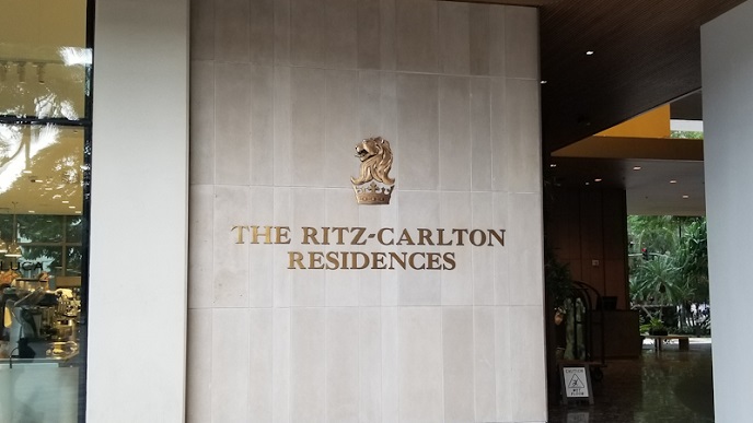 The Ritz-Carlton Residences Waikiki hotel sign