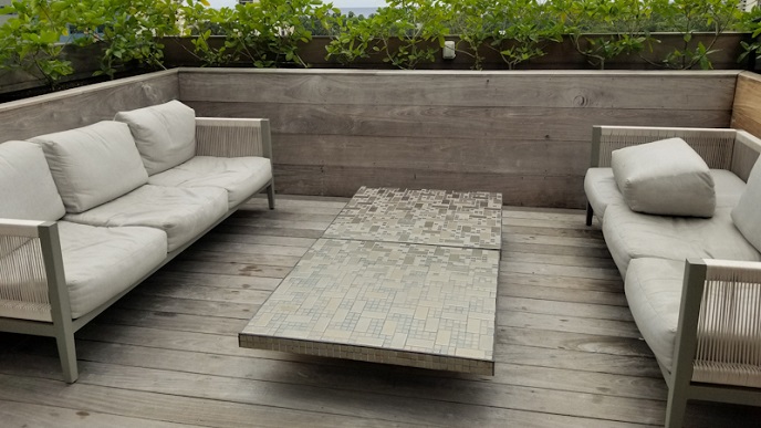 Outdoor seating area