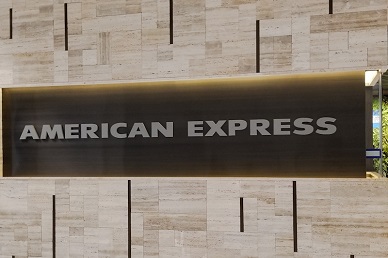 American Express sign at The Centurion Lounge Sydney airport