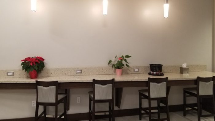 Worktable and chairs