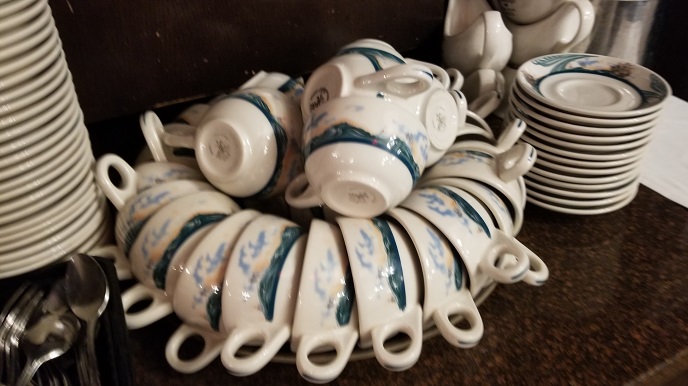Peter Luger Steak House coffee cups